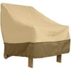 Classic Accessories Veranda 38" x 35" x 31" Beige and Brown Rectangle Patio Chair Cover with Vents