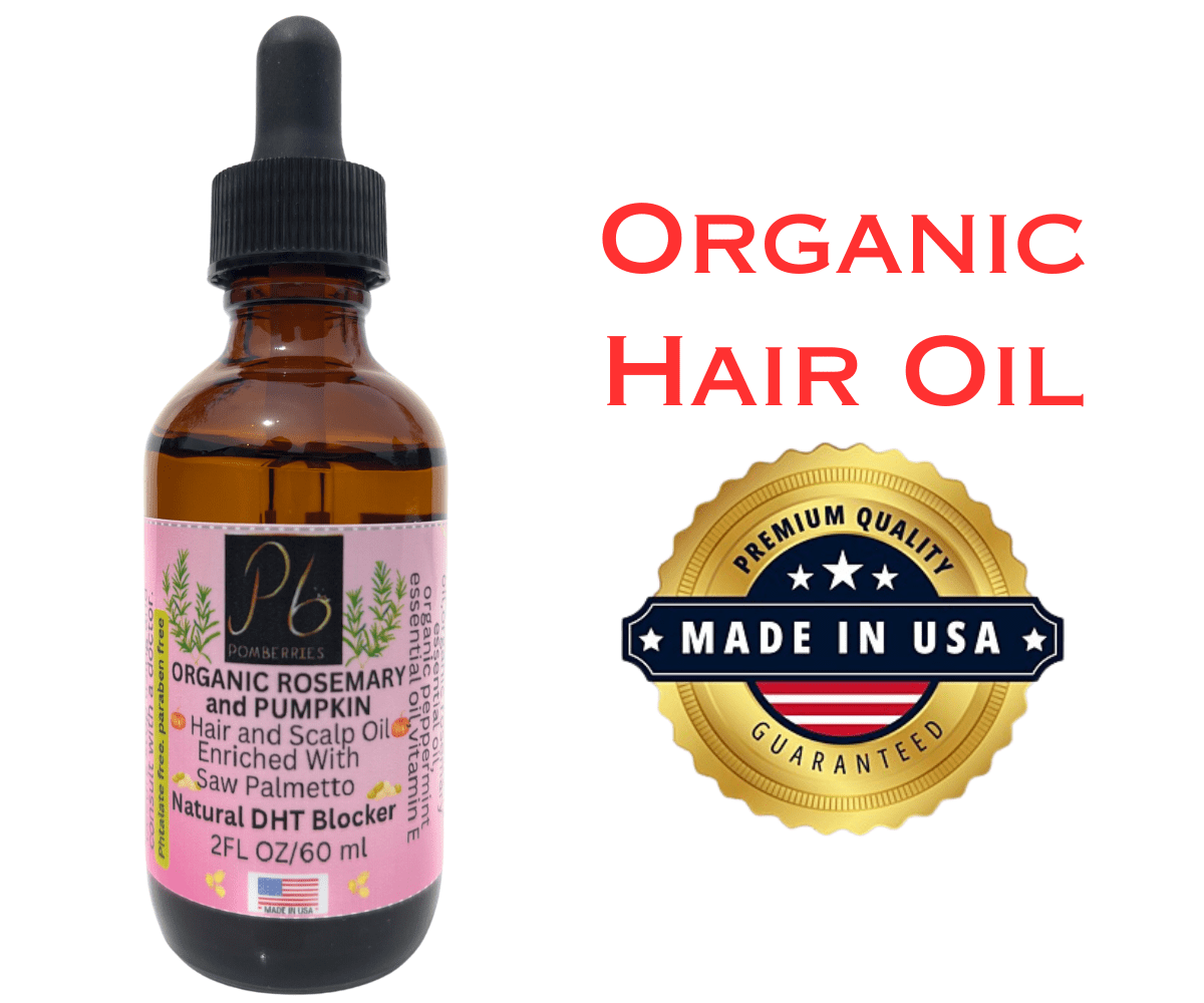 Organic Rosemary Mint Scalp & Hair Strengthening and Growth Oil With