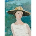 thumbnail image 2 of Tillmon, Avery 12x14 Black Ornate Wood Framed with Double Matting Museum Art Print Titled - Flea Market Portrait I, 2 of 4