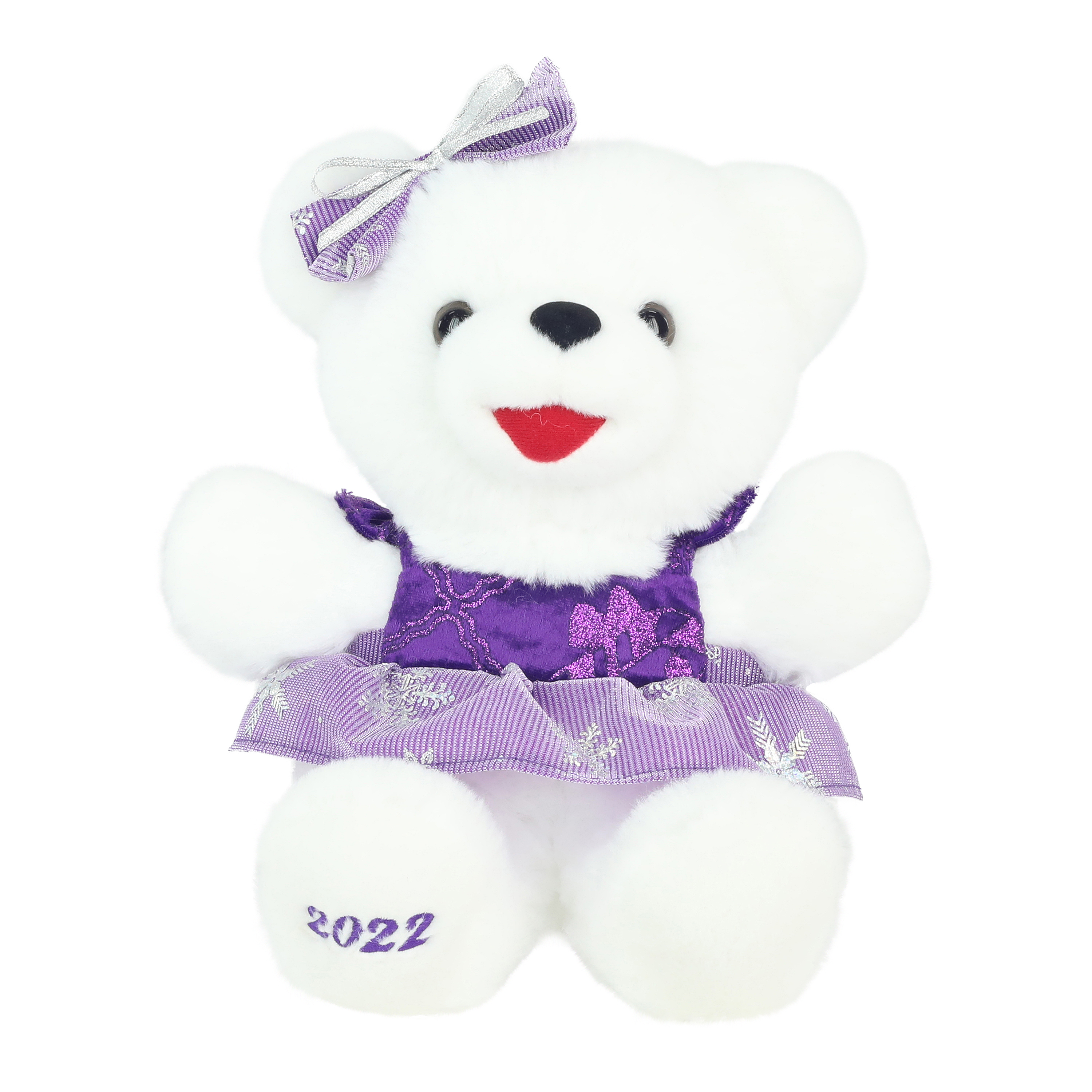 Holiday Time Christmas 10.5 inch Snowflake Teddy Plush Toy