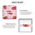 thumbnail image 5 of Tissue Watermelon Ice Cream Box Cover Holder, Square by Xecao - Leather Decorative Organizer for Tabletop, Bathroom, Car, Office, 5 of 8