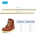 thumbnail image 2 of Unique Bargains 59.1 x 5/32 Inch Dual Colored Round Boot Laces Shoelaces, Gold Brown 4 Pairs, 2 of 6
