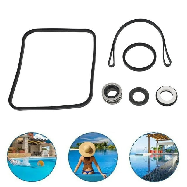 O Ring Rebuild Repair Kit, Durable Leakproof Pool Pump Sealing Gasket Rubber Easy Installation Perfect Fit Wear Proof for 2600X