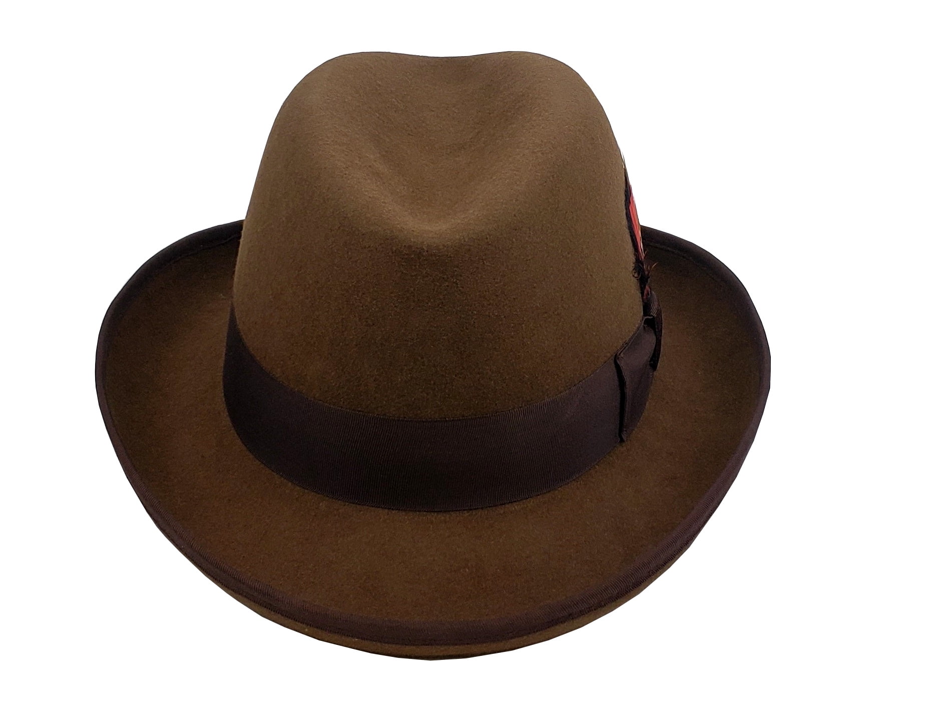 Different Touch Men's 100% Wool Felt Homburg Style Godfather Hats