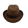thumbnail image 3 of Different Touch Men's 100% Wool Felt Homburg Style Godfather Hats, 3 of 5