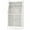 White & Gold, variant on Costway 5-tier Metal Kitchen Bakers Rack with Pegboard 8 Hooks 5-position Adjustable Shelf White