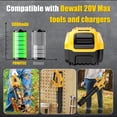 thumbnail image 4 of TenHutt 20V 8.0A Replacement for Dewalt 20V Battery Compatible with  DCB204D CB205-2 DCB206 DCB206-2 DCB200 DCB180, 4 of 6