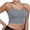 Gray, variant on USSUMA Camisole Tops for Women Womens Tops Fashion Women Sleeveless Casual Vest Ladies Chest Pad Short Tank Tops 50% Off Clear Womens Tops Solidcolor