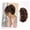 Brown, variant on Women's Clip-In Synthetic Ponytail Wig with Bun and Braids for Everyday and Holiday Parties