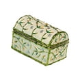 thumbnail image 4 of Joyero con de esmalte, caja de regalo de recuerdo, estuche de escritorio para guardar anillos, colgantes y amuletos, decoración del hogar. Azul, 4 of 10