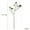 Green, variant on Artificial Faux Small Japanese Zen Leaf Stem 18" Tall