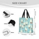 thumbnail image 3 of Easygdp White Geese and Flower Bolsa Tote para Mujer, Bolso de Hombro para Trabajo, Playa, Viajes, Compras y Supermercado, 3 of 7