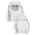 thumbnail image 4 of Ediodpoh Women's Sweatshirts Winter Fashion Festive Christmas Print Round Neck Top Pullover Loose Fit Casual Letter Print White S, 4 of 4