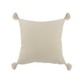 thumbnail image 6 of Ox Bay 20" x 20" Orange/ White Color Block Organic Cotton Pillow Cover, 6 of 8