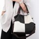 thumbnail image 5 of Bolsa de hombro de lona de compras de gran capacidad Color de contraste para el trabajo (Negro) Ndcxsfigh Para Estrenar, 5 of 8