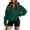 Green -CJ36, variant on Nestiefly Women's Zip Up Y2K Hoodies 2026 Fall Fashion Long Sleeve Hooded Sweatshirts Casual Jacket Winter Clothes Black L
