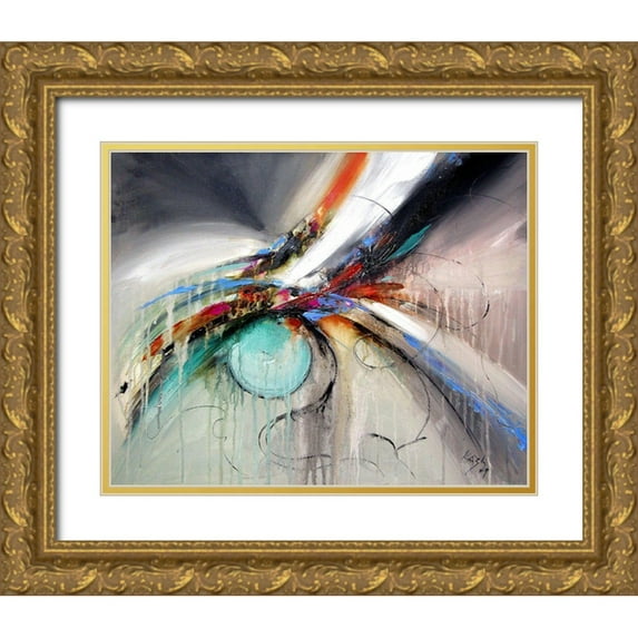 Kovacs, Anna Brigite 32x26 Gold Ornate Wood Framed with Double Matting Museum Art Print Titled - The Beginning