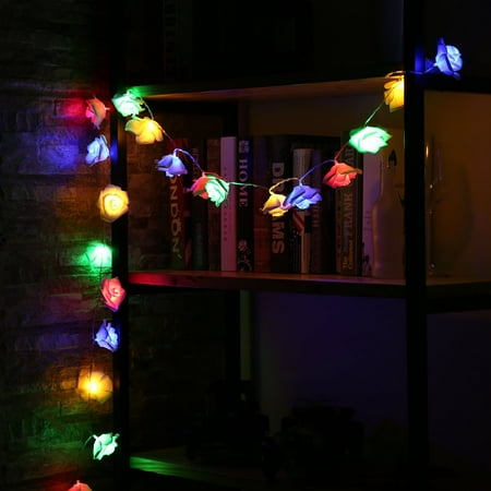 20leds White Rose Led String Lights For Christmas Decor Fairy Light 20leds White Rose Led String Lights For Christmas Decor Fairy Light Battery