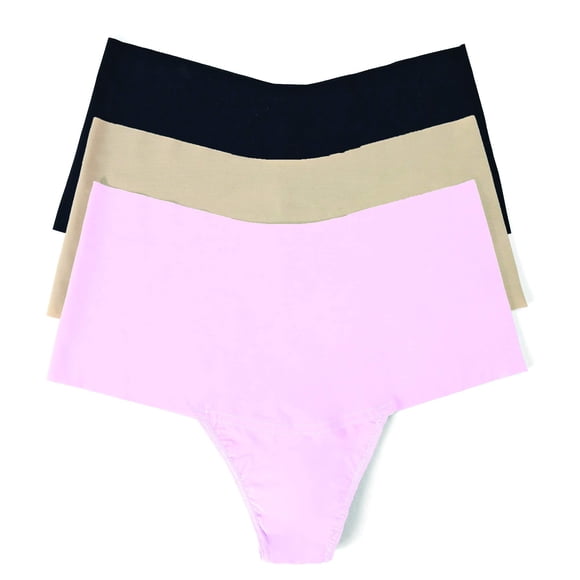 Tanga de tiro alto Hanky Panky Bliss negro topo talla grande