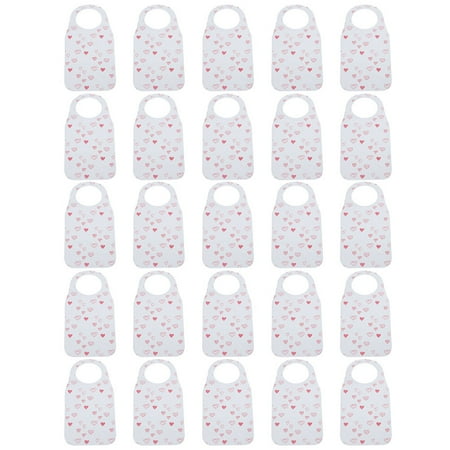 

HOMEMAXS 25Pcs Non-woven Adult Disposable Bibs Funny Bibs for BBQ Party Seafood Restaurants