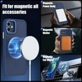 thumbnail image 3 of for iPhone 11 Phone Case, Phone Case iPhone 11 Magnetic Case [Compatible with MagSafe] Translucent Matte Back Slim Shockproof Military-Grade Protection Anti-Fingerprint Cover, Dark Blue, 3 of 13