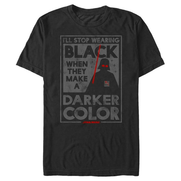 Men's Star Wars Stop Wearing Darth Vader Graphic Tee Black Large