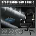 thumbnail image 5 of Ergonomic Gaming Chair with Pocketed Spring Cushion, Breathable Fabric Computer Chair with Footrest, Adjustable Lumbar Support Video Game Chair for Adults, 5 of 6
