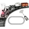 Remote Control Train Set with Smoke/Sound/Light, RC Train With Track Under Christmas Tree for Kids Holiday Birthday Chrismas Xmas Gifts Toys
