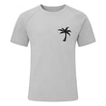 thumbnail image 5 of Mens Workout Shirts Loose Fit Trendy Breathable Round Neck Streetwear Tee Tops 4xl Athletic Fit Plain & Logo Basic T-Shirt for Men, 5 of 5