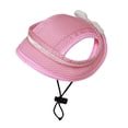 thumbnail image 3 of Gorra para mascotas Fernando Sombrero con visera para gatos Sombrero de Cubo de ala redonda Rosa M, 3 of 8