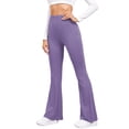 thumbnail image 4 of Hanerdun Women High Waisted Yoga Pants Female Bell Workout Bottoms Purple S, 4 of 5