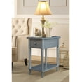 thumbnail image 2 of Solid Wood Narrow Side Table in Heather Gray Antique, 2 of 6
