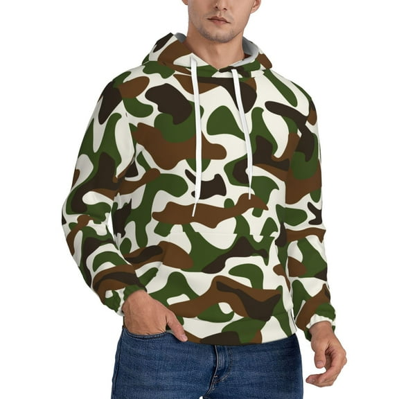 Camouflage Pattern Hoodie Men Unisex 3d Fleece Hooded Sweatshirt 3x-Large