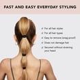 thumbnail image 3 of Kitsch Black Hair Ties No Damage - Strong, Stretchy Hair Bands | Soft Nylon Ponytail Holders, Snag-Free Rubber Bands, Perfect for Updos & Braids | Ideal Gifts for Women - Black, 6pcs, 3 of 4