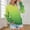 Green, variant on Sweatshirts Womens Womens Pullover V-neck Long Sleeved Pocket Top Gradient Color Stylish Loose Tops Lady Gym Athletic Fall Winter Clothes Sky Blue