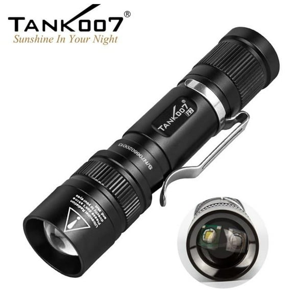 365nm UV Zoomable Dual LEDs Flashlight, White
