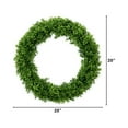 thumbnail image 2 of Nearly Natural 20in. Artificial Boxwood Wreath, Green, 2 of 4