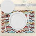 thumbnail image 3 of Ambesonne Chevron Place Mats Set of 4, Ornate Baroque Floral, Standard Size, Multicolor, 3 of 6
