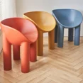 thumbnail image 2 of Sillas nórdicas Taburete Silla con patas de elefante Muebles de diseño Silla de comedor de plástico con patas altas individuales Muebles de comedor, 2 of 5
