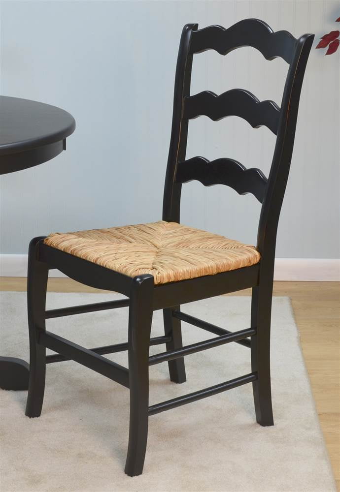 Florence Ladder Back Chair Antique Black