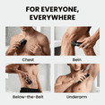 thumbnail image 4 of OLOV Electric Body Hair Trimmer Kit - Groin, Bikini & Underarm Grooming, Wet/Dry Shaver, USB Rechargeable, Waterproof Razor for Men & Women, Black, 4 of 8
