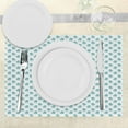 thumbnail image 3 of Ambesonne Turquoise Place Mats Set of 4, Winter Snow Gloves, Standard Size, White and Pale Blue, 3 of 6