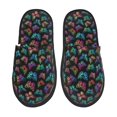 thumbnail image 1 of Fotbe Multicolored Butterflies Pantuflas Peludas para Mujer con Estampado, Zapatillas de Peluche, Zapatos de Invierno para Casa, Uso Interior y Exterior-Large, 1 of 8