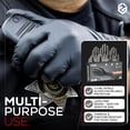 thumbnail image 2 of FIRST GLOVE 3.5 Mil Black Nitrile Disposable Gloves - Food Safe Disposable Gloves, Disposable Cleaning Gloves, Micro Textured Gloves for Enhanced Grip, Latex Free Gloves 100 Ct. (X-Large), 2 of 7