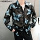 thumbnail image 2 of INCERUN Tops 2024 estilo coreano moda para hombres camisa con estampado divertido ropa de calle informal perspectiva blusa de manga larga S-5XL, 2 of 5