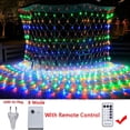 thumbnail image 3 of Guirnalda de luces LED de malla navideña de 3 m, 6 m, 12 m y 18 m, cortina de hadas para exteriores, resistente al agua, para fiestas, jardines, decoración de bodas, 3 of 5
