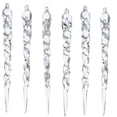 thumbnail image 1 of 24 adornos navideños simulación de carámbanos de hielo transparentes, 1 of 5