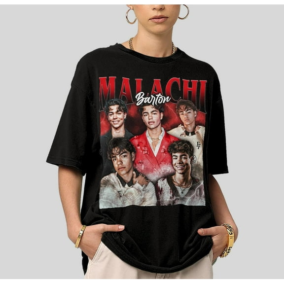 Malachi Barton 90s Vintage T-Shirt, Retro Style Malachi Barton Tee, Aesthetic Celebrity Shirt, Unisex Malachi Barton Fan Gift