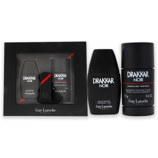 Guy Laroche Spray de EDT de 1 oz, desodorante en barra de 2.6 oz Drakkar Noir 2 Pc Gift Set Guy Laroche Guy Laroche Spray de EDT de 1 oz, desodorante en barra de 2.6 oz 2 Pc Gift Set