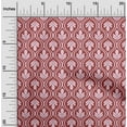 thumbnail image 2 of oneOone Georgette Viscose Red Fabric Asian Block Craft Projects Decor Fabric Printed By The Yard 42 Inch Wide, 2 of 4